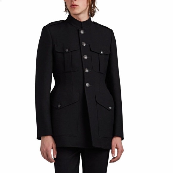 Balenciaga Other - Balenciaga Virgin Wool Hourglass Military Coat NWT